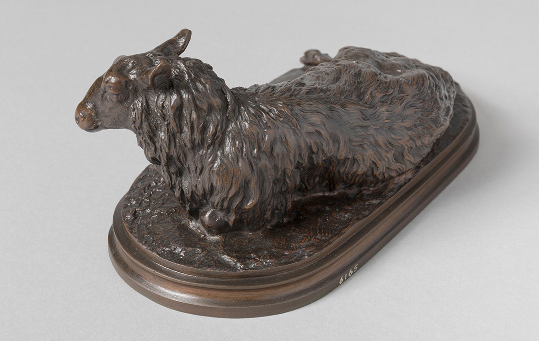 Recumbent Ewe, possibly 1870, by Rosa Bonheur, Bronze, WAG 6165