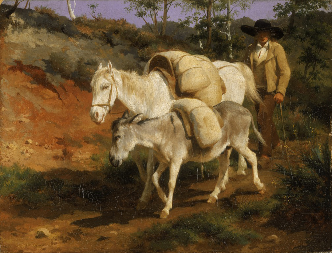 Le Retour du Moulin, probably 1847 - 1848 by Rosa Bonheur, Oil paint on canvas
