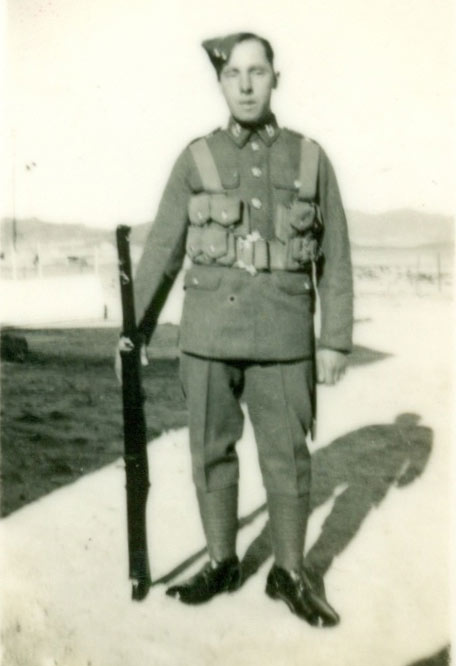 Cyril as a young soldier