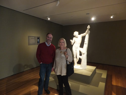 Dr Gina Muskett with Dr Michael Bennett, Cleveland Museum of Art