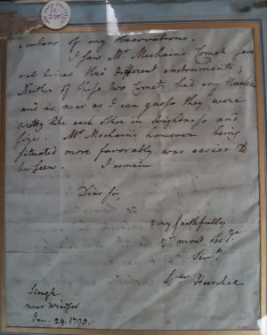 Herschel's letter back