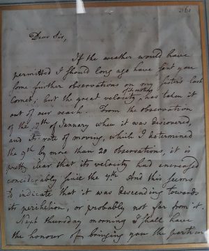 Herschel's letter front