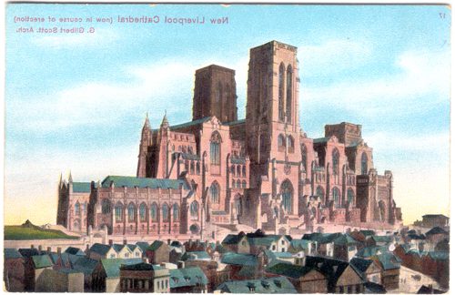 Early design for Liverpool's Anglican Cathedral