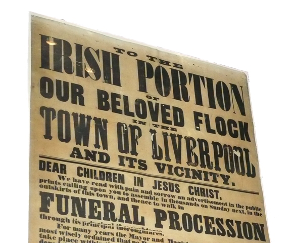Irish community poster, 1867
