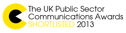 Public sector communication awards shortlist badge