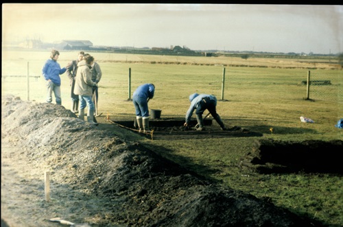 University of Liverpool Continuing Education Department and Merseyside Archaeological Society members investigate Rainford's early industries in 1979