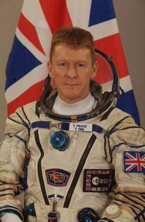 Image of Tim Peake, the European Space Agencyâ€™s first British astronaut