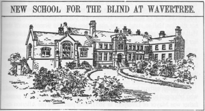 Drawing of the Royal School for he Blind at the Wavertree site