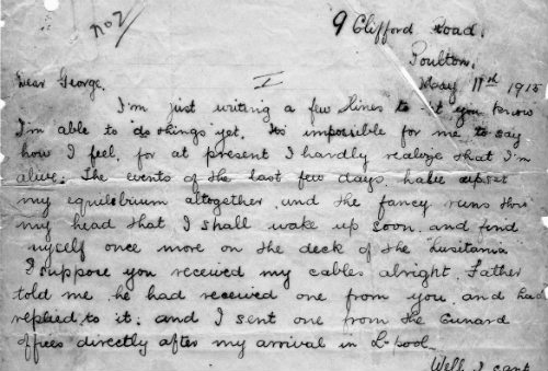 Extract from Winifred Hull's letter
