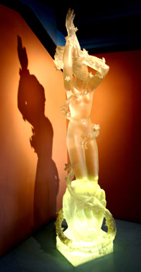 modern sculpture of the goddess aphrodite