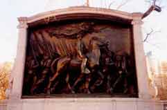 War memorial to the Massachusetts 54th Regiment Memorial, Boston