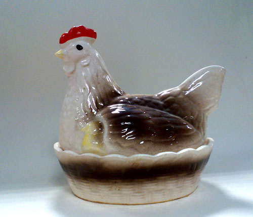Ceramic chicken