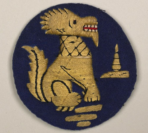 Embroidered badge featuring an animal like a lion