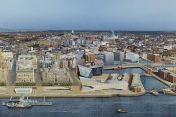 A section of The Liverpool Cityscape. 