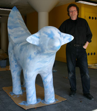 Artist Paul Cousins with Cloudorama