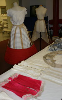 Corsets and crinolines from the costume collection