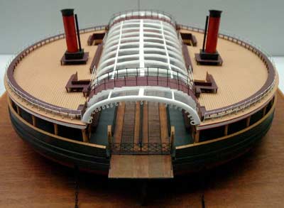 model of a circular ferry