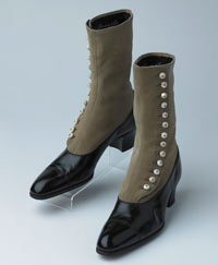 Vintage boots with button detail