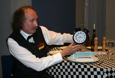The Time Travel Café waiter