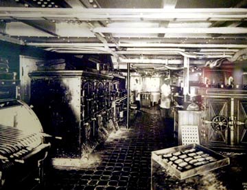 Photo of ship's galley