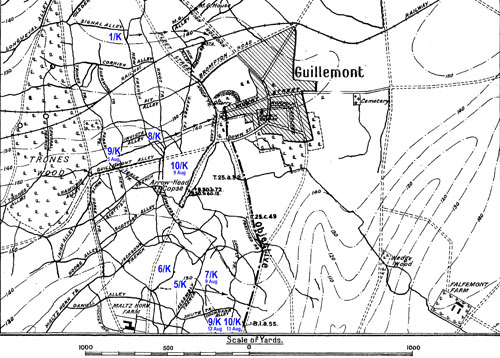 map of Guillemont, France
