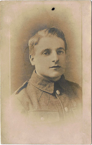 old photo of a young man in uniform