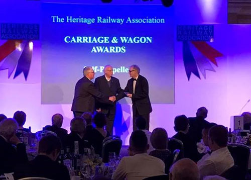 Presentation of the Heritage Railway Association award