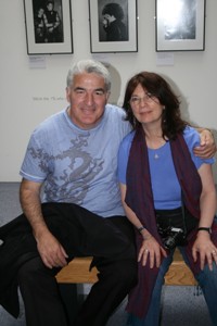 Jill and Francesco in exhibition