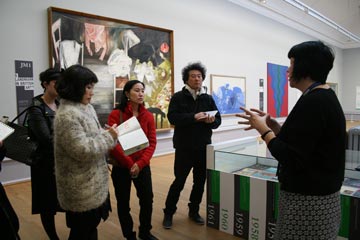 Group of people in gallery