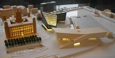 model of proposed developments on Liverpool's waterfront
