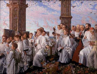 painting of choirboys