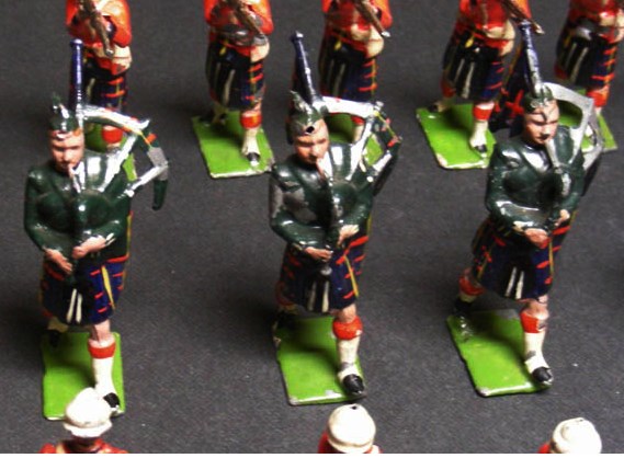 Model soldiers, similar to those used by Liverpool Wargames Association
