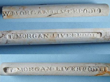 'Morgan' stamped pipes excavated at Manchester Dock, the site underneath the Museum of Liverpool