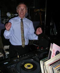 Norman Killen at the turntable