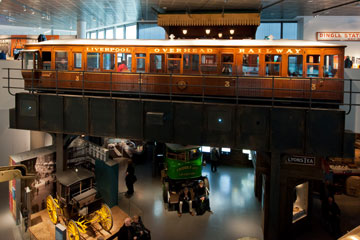 The overhead railways carriage in Museum of Liverpool