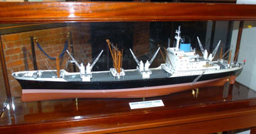 Blue Funnel ship model