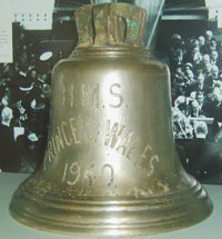 colour photo of a shiney bell