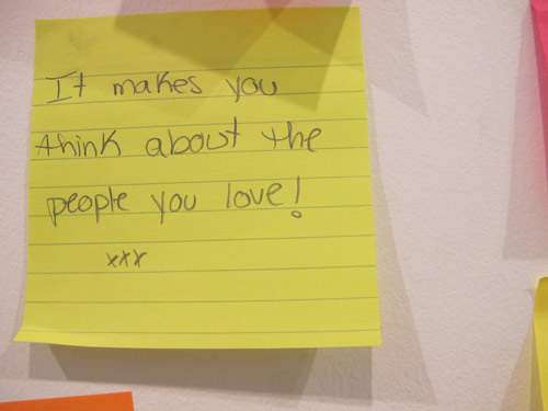 Post it now with text "It makes you think about the people you love!"