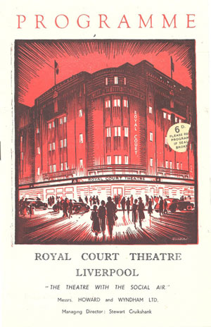 programme cover with illustration of the theatre
