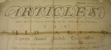 detail of an old document