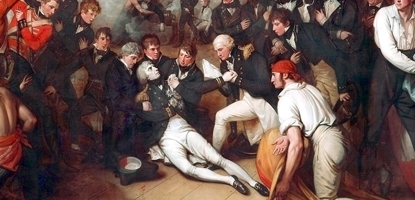 'The Death of Nelson' by Benjamin West