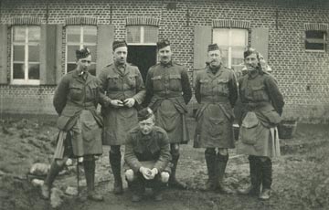 Soldiers from the Liverpool Scottish Battalion