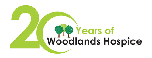 20 years of Woodlands Hospice logo