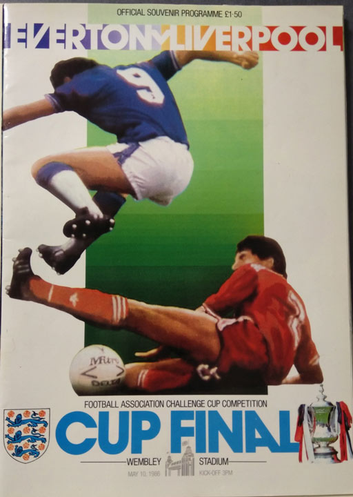 1986 FA Cup souvenir programme