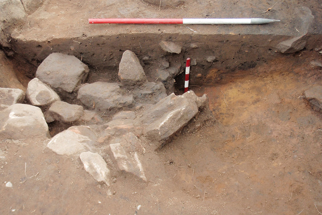 excavated ditch