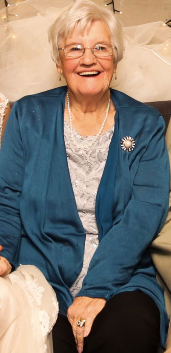 Doreen Yarwood, a smiling elderly lady