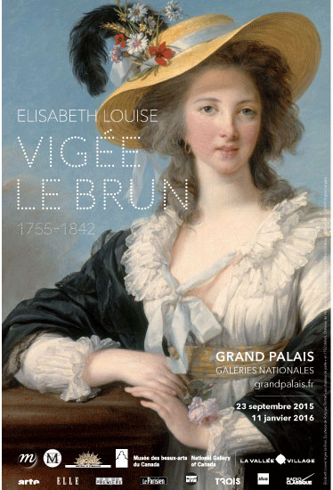 exhibition poster with an 18th century portrait of a lady