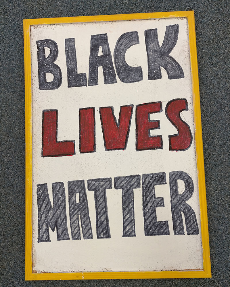 BLM protest sign