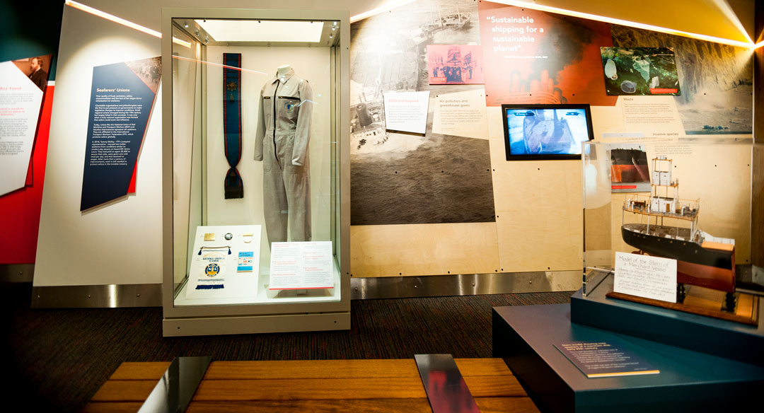 boiler suit in museum display