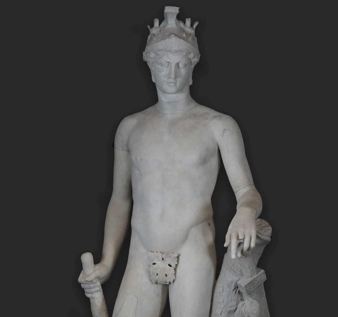 Ancient Greek statue of a man